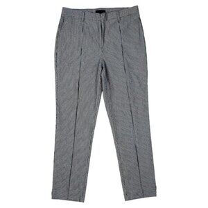 Massimo Fabbro Italy Plaid Pull-On Dress Trousers Slim Stretch Rayon Blend 4
